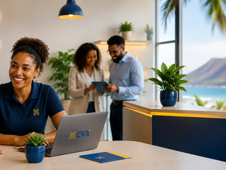Dicas Segurança 4 Equipa de suporte da CVX a atender um utilizador