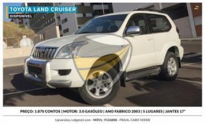 Toyota Land Cruiser(2003) Diesel – 145,000KMs