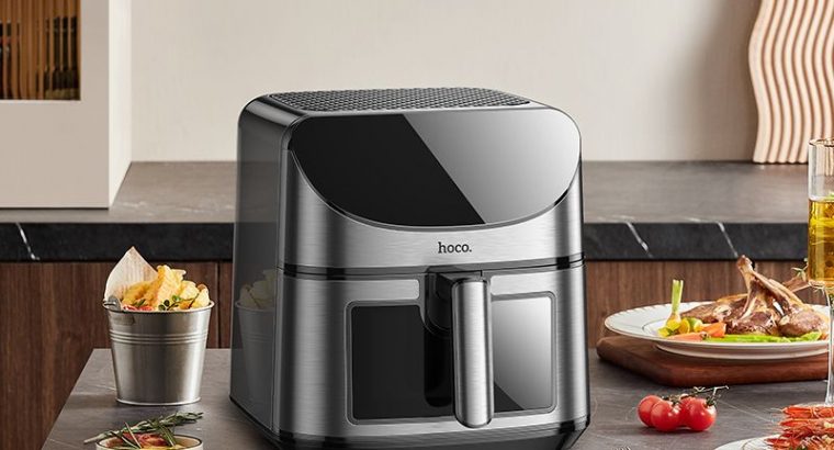 Air Fryer HOCO com tela sensível ao toque e janela