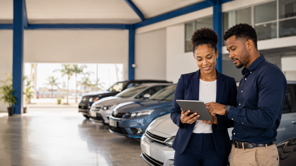 Vender Carro na CVX 3 Stand automóvel profissional em Cabo Verde