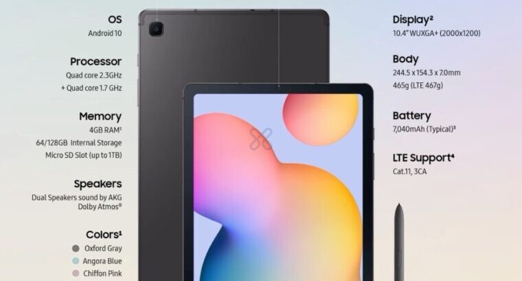 Samsung Galaxy Tab S6 Lite 64GB Wi-Fi — Muito bom