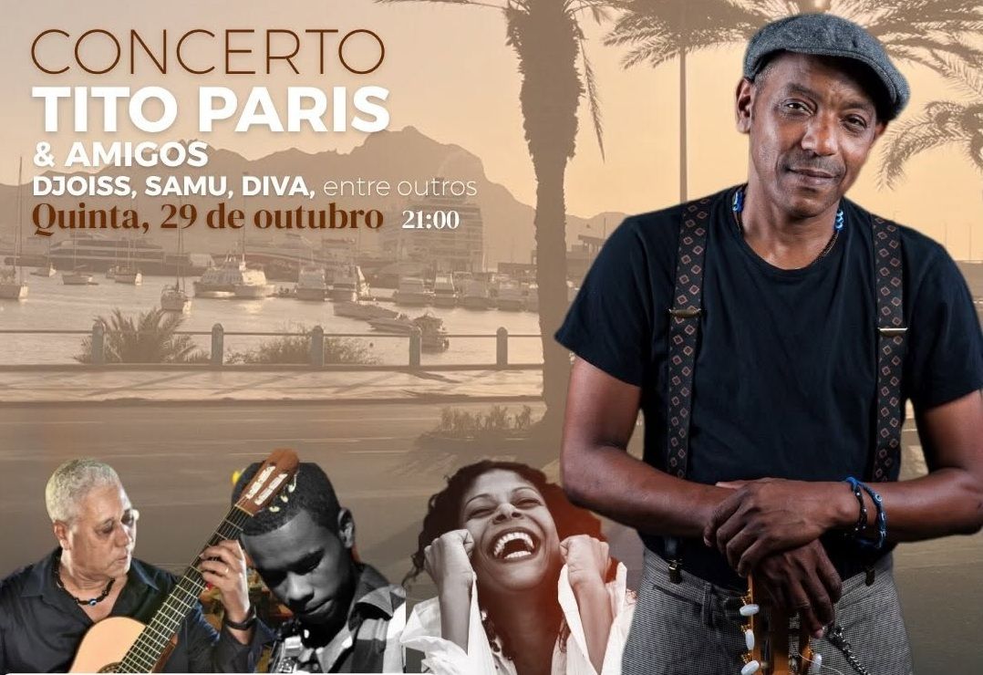 Cartaz do evento Tito Paris & Amigos na Casa da Morna
